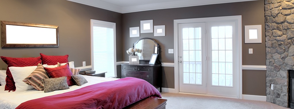 Bedroom with Patio Doors